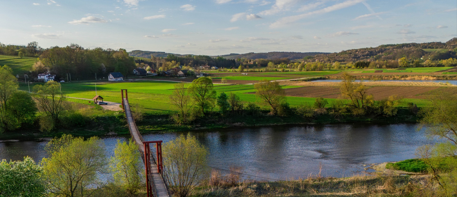 panorama Gminy Nozdrzec z lotu ptaka
