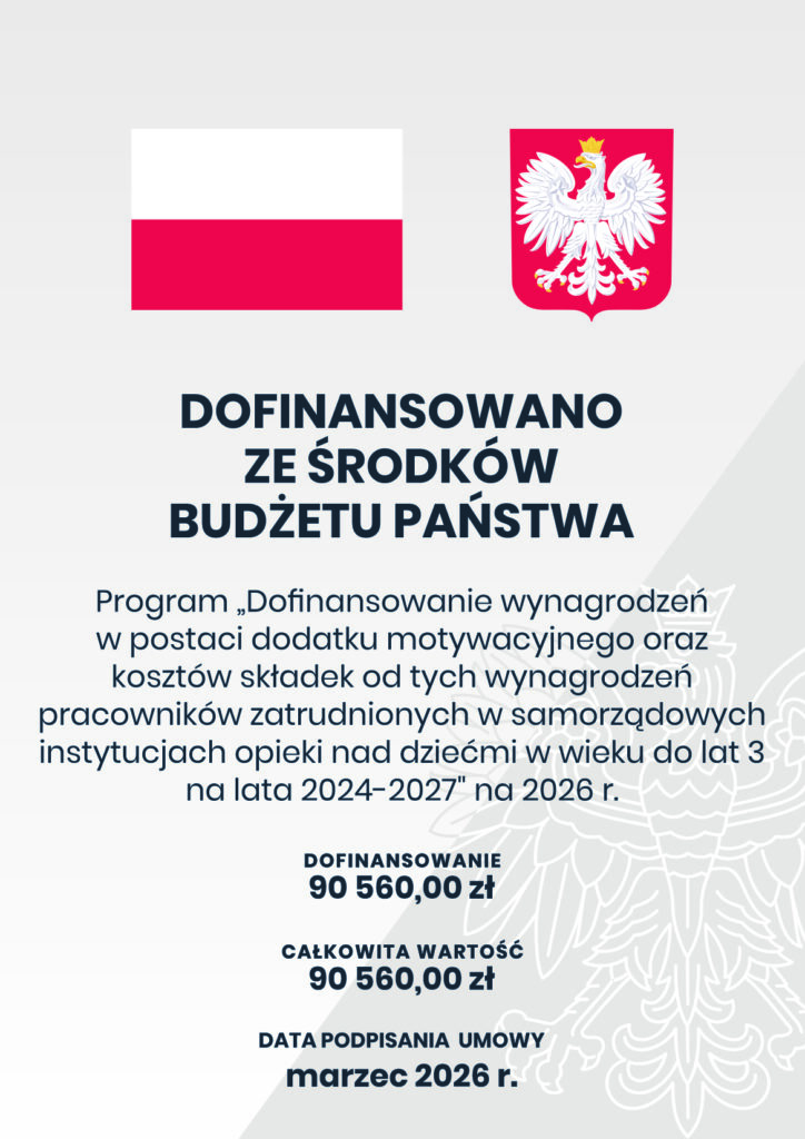 Pracownicy Żłobka Aktywny Maluch w Izdebkach otrzymują dodatek motywacyjny wypłacany na mocy rządowego programu „Dofinansowanie wynagrodzeń w postaci dodatku motywacyjnego oraz kosztów składek od tych wynagrodzeń pracowników zatrudnionych w samorządowych instytucjach opieki nad dziećmi do lat 3 na lata 2024-2027". Dodatek wypłacany jest w miesięcznej wysokości 1 000 zł brutto. Celem tego programu jest podniesienie wynagrodzeń pracowników zatrudnionych w samorządowych instytucjach opieki nad dziećmi w wieku do lat 3 przez udzielenie jednostce samorządu terytorialnego dotacji celowej z budżetu państwa na dofinansowanie wynagrodzeń w postaci dodatku motywacyjnego oraz kosztów składek od tych wynagrodzeń. Zadanie jest dofinansowane ze środków budżetu państwa, zgodnie z umową zawartą pomiędzy Wojewodą Podkarpackim a Gminą Nozdrzec.